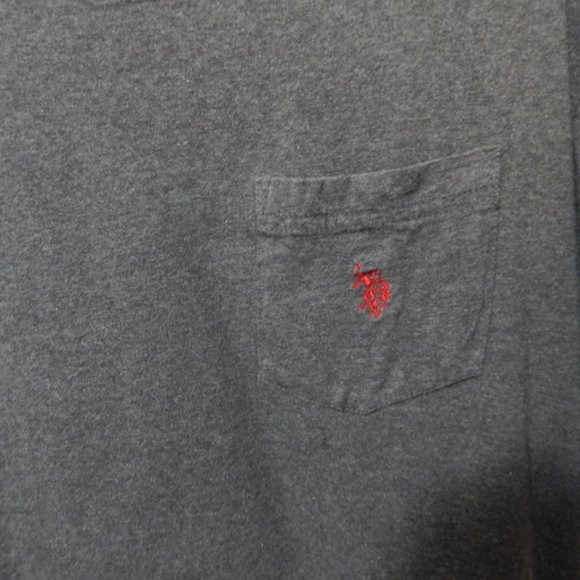U.S. Polo Assn. Men Gray Pocketed Tee - Picture 3 of 5
